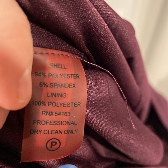 Calvin Klein wine/ purple size 14 knee length dress beautiful for the holidays - Picture 9 of 9